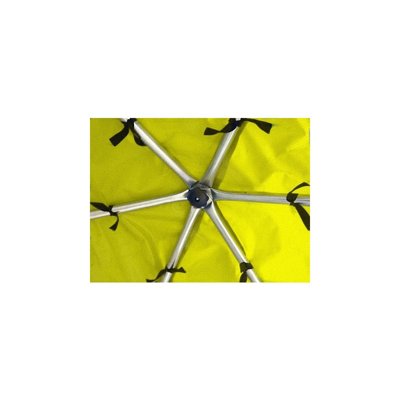 Батут OptiFit Like зеленый 8 FT (244 см) с желтой крышей, изображение 3
