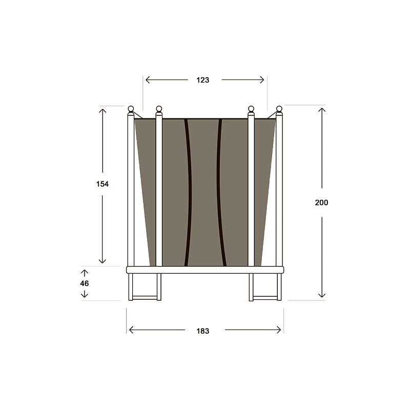 Батут Hasttings Classic зеленый 6 FT (183 см), изображение 2