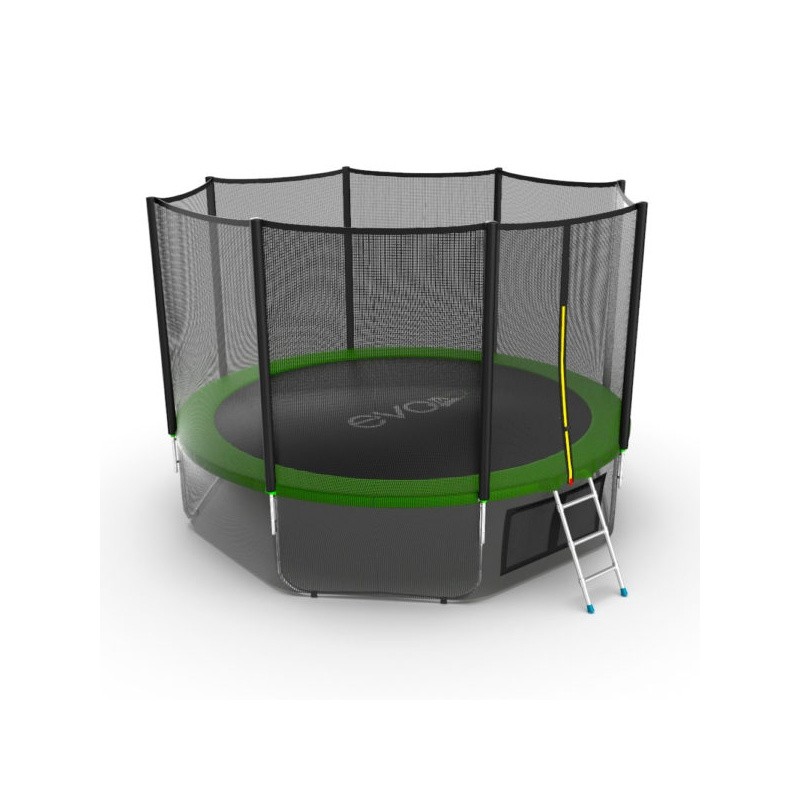 Батут EVO JUMP External Lower net 12 FT (366 см) зеленый, изображение 3