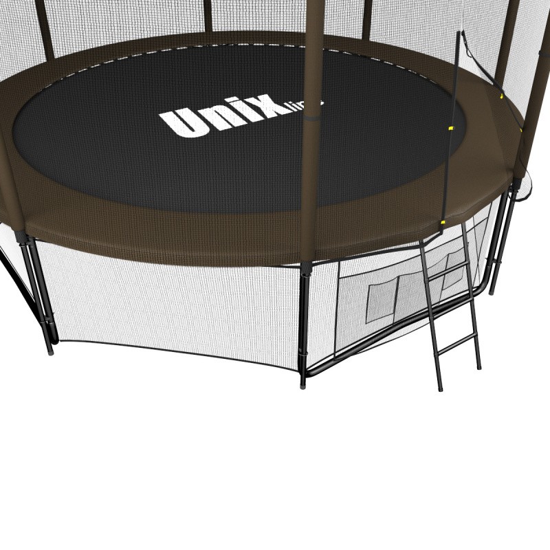 Батут UNIX Line 12 FT (366 см) черно-коричневый (OUTside), изображение 4