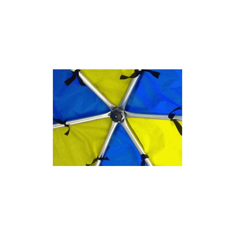Батут OptiFit Like синий 14 FT (427 см) с сине-желтой крышей, изображение 3