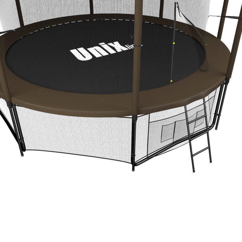 Батут UNIX Line 10 FT (305 см) черный/коричневый (INside), изображение 3