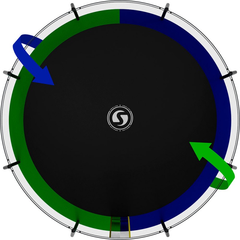 Батут SWOLLEN Prime 14 FT (427 см) зелено - синий, изображение 3