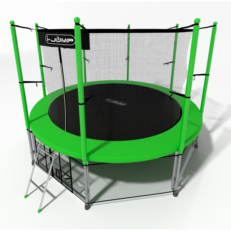 Батут i-Jump 16 FT (488 см) зеленый, изображение 4
