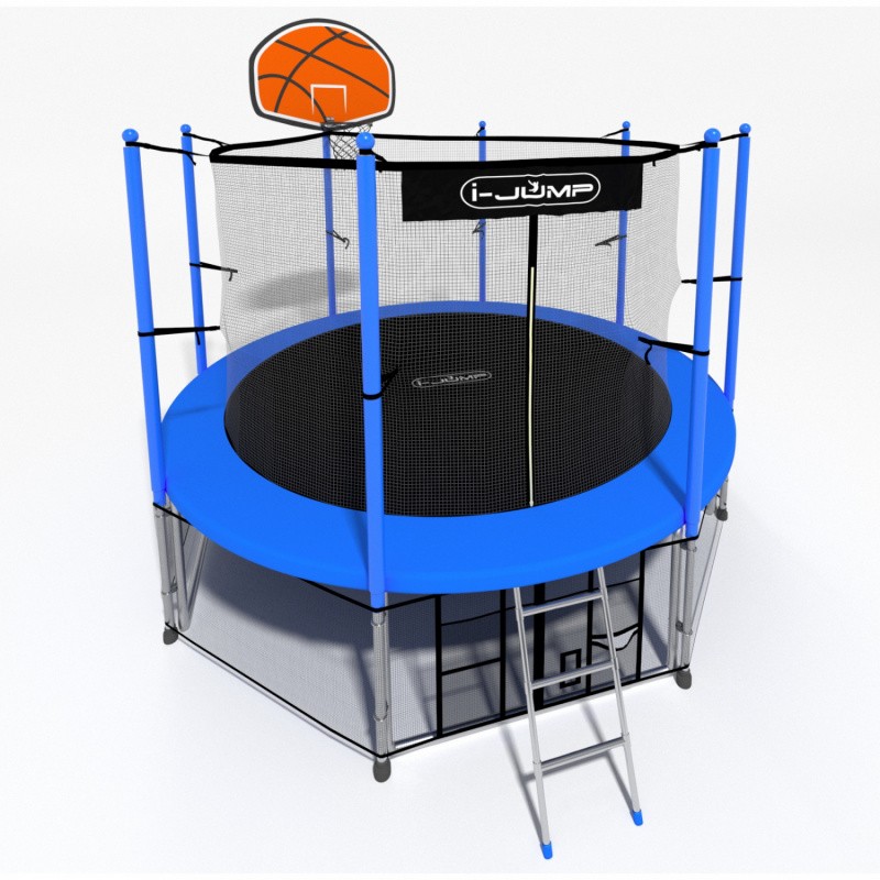 Батут i-Jump Basket 12 FT (366 см) синий, изображение 4