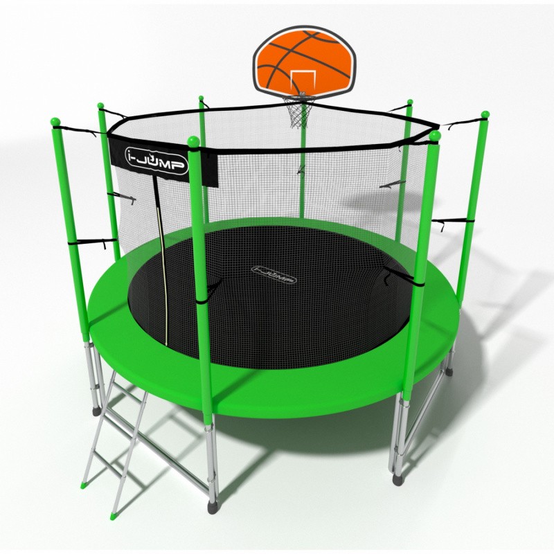 Батут i-Jump Basket 6 FT (183 см) зеленый, изображение 5