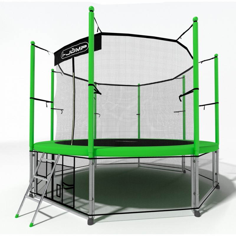 Батут i-Jump 10 FT (305 см) зеленый, изображение 5