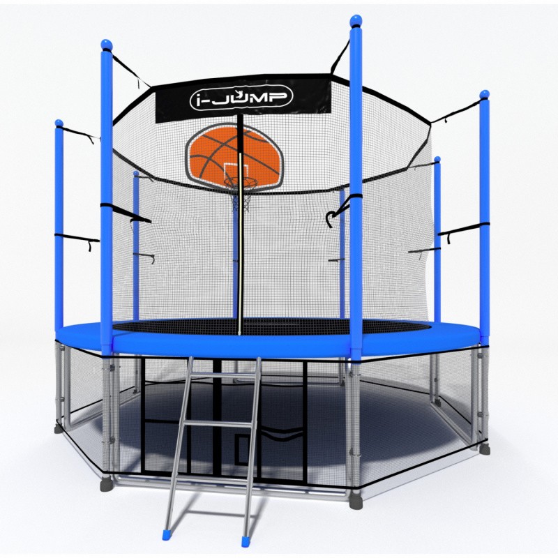 Батут i-Jump Basket 12 FT (366 см) синий