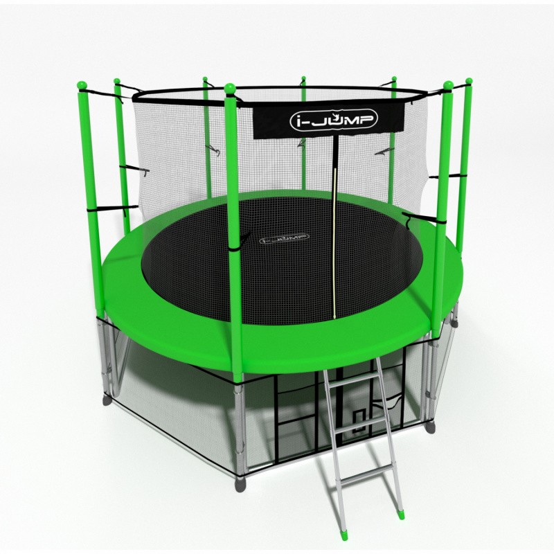 Батут i-Jump 14 FT (427 см) зеленый, изображение 3