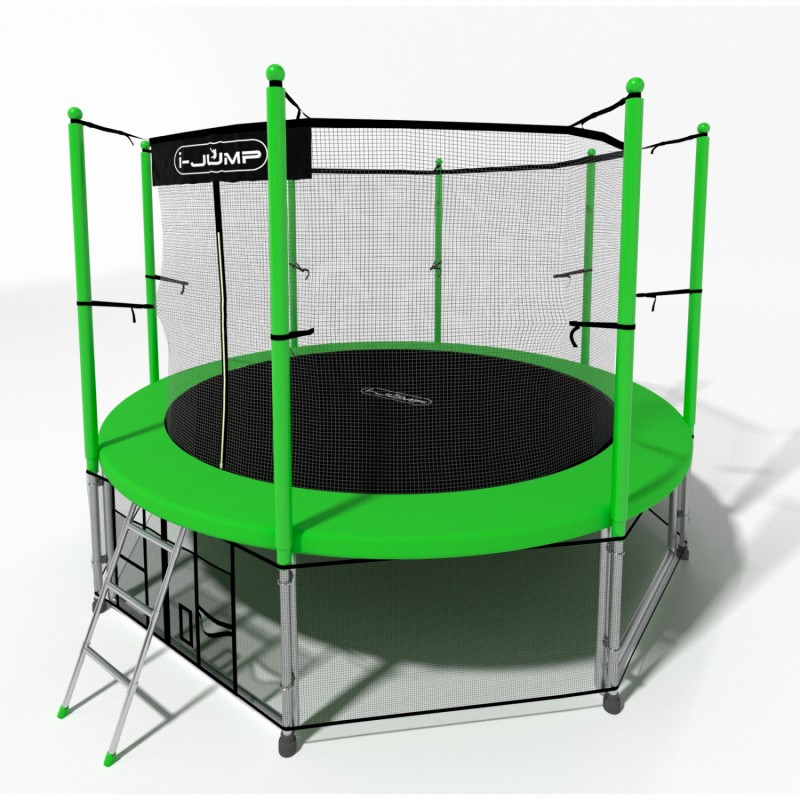 Батут i-Jump 14 FT (427 см) зеленый, изображение 5
