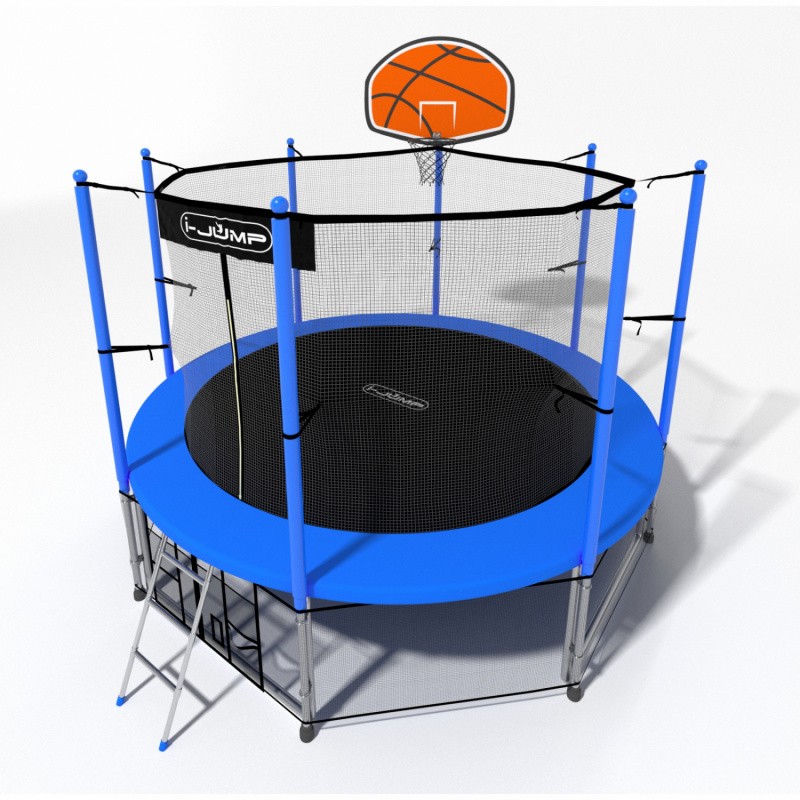 Батут i-Jump Basket 8 FT (244 см) синий, изображение 5