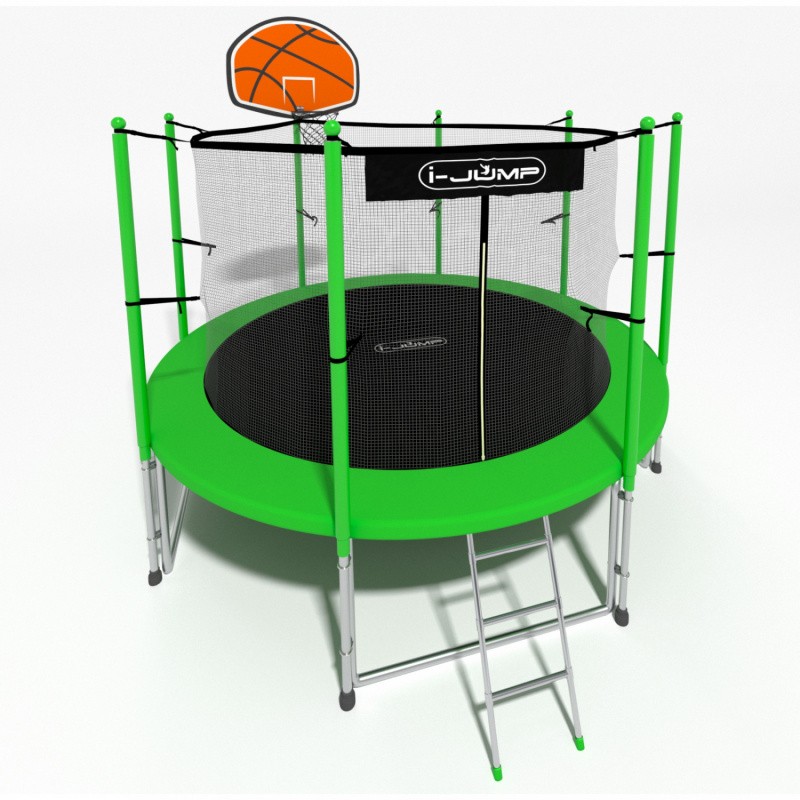 Батут i-Jump Basket 6 FT (183 см) зеленый, изображение 4