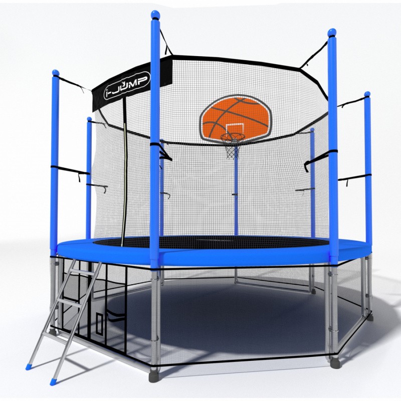 Батут i-Jump Basket 8 FT (244 см) синий, изображение 7
