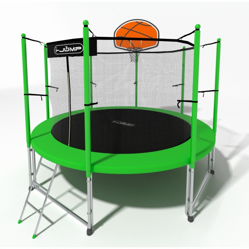 Батут i-Jump Basket 6 FT (183 см) зеленый, изображение 6