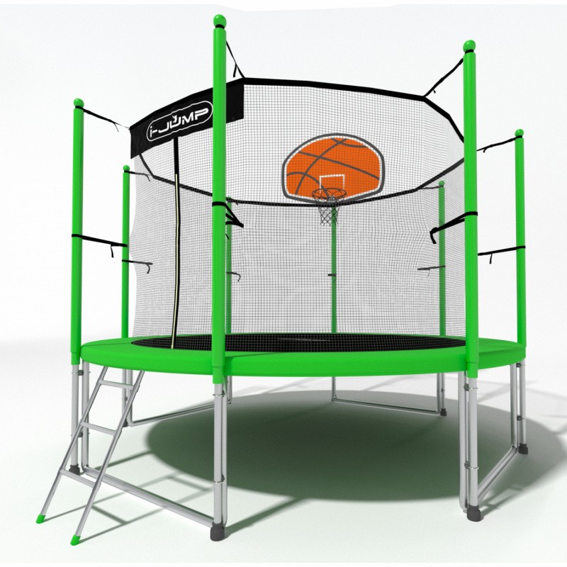 Батут i-Jump Basket 6 FT (183 см) зеленый, изображение 7