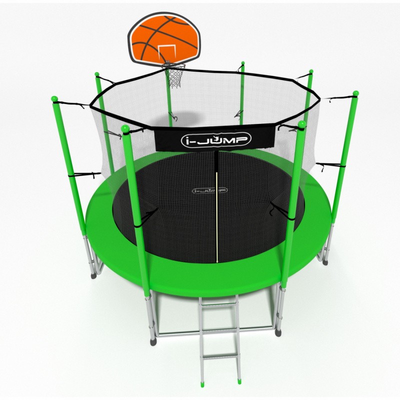 Батут i-Jump Basket 6 FT (183 см) зеленый, изображение 3
