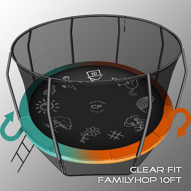 Батут Clear Fit FamilyHop 10 FT (304 см), изображение 5