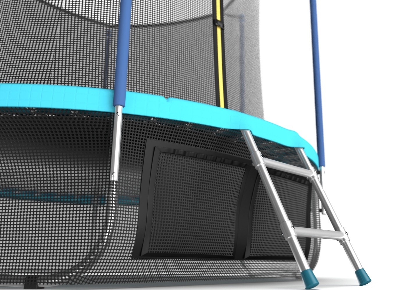 Батут EVO Jump Internal 6 FT (183 см) + нижняя сеть голубой , изображение 4