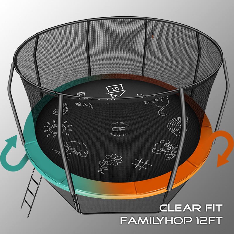 Батут Clear Fit FamilyHop 12 FT (365 см), изображение 5