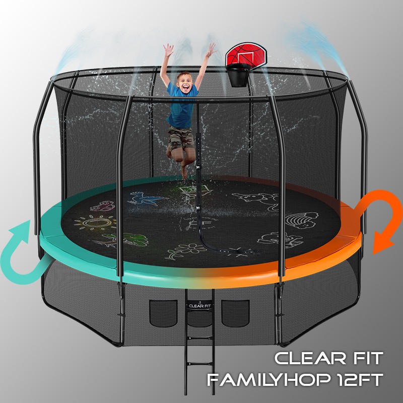 Батут Clear Fit FamilyHop 12 FT (365 см)